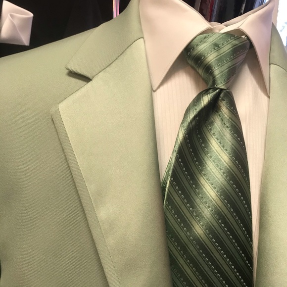 Retro Andrew Fezza Sage Green Tuxedo Jacket - Picture 2 of 4